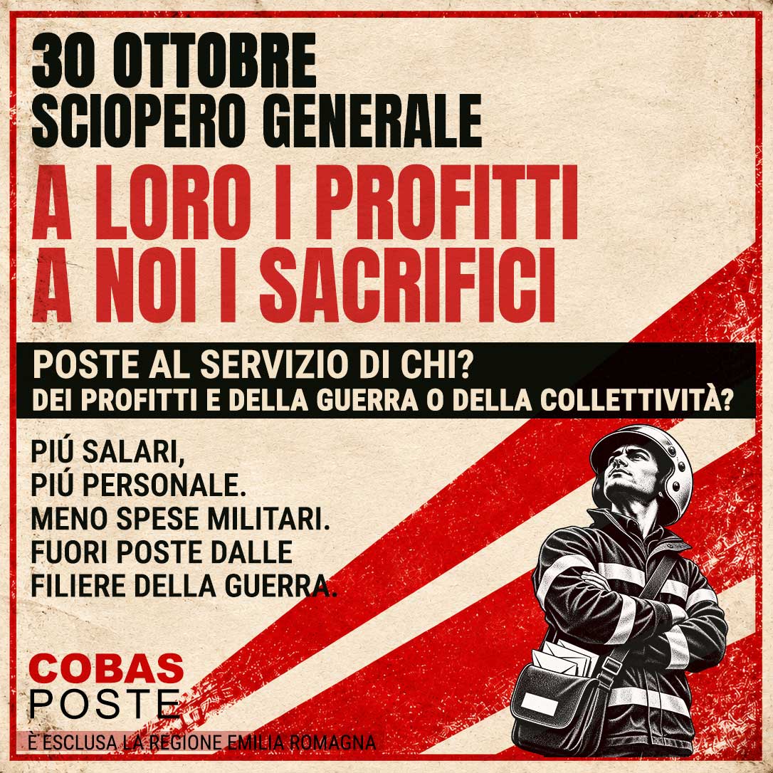 30 ottobre, sciopero 