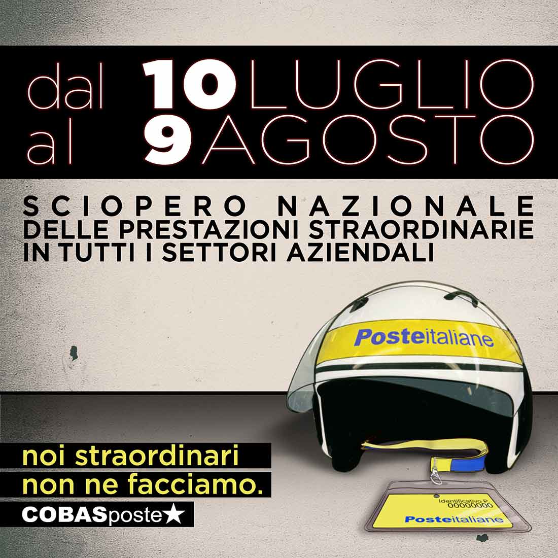 sciopero luglio agosto '26